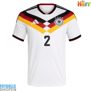 Billiga Tyskland Antonio Rudiger #2 Hemmatröja VM 2026 Kortärmad